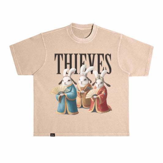 Thieves Oversized Tees - Tan