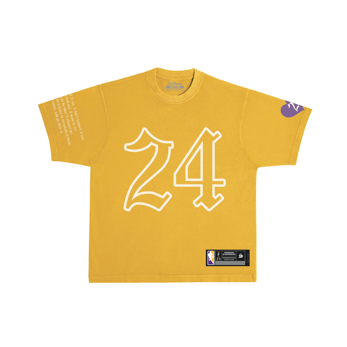 8/24 Puff Oversized Tee - 24k Gold