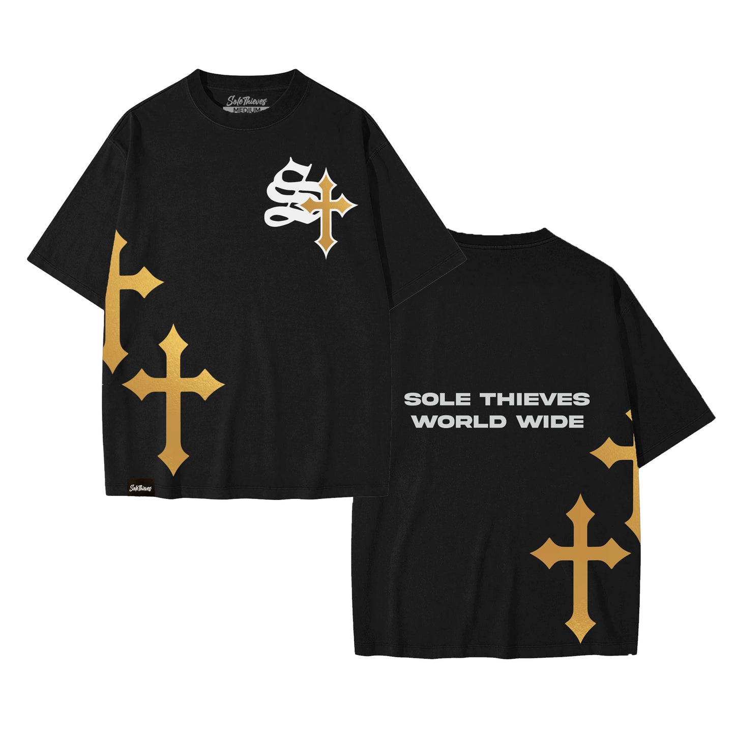ST Worldwide Oversized Tee - Black