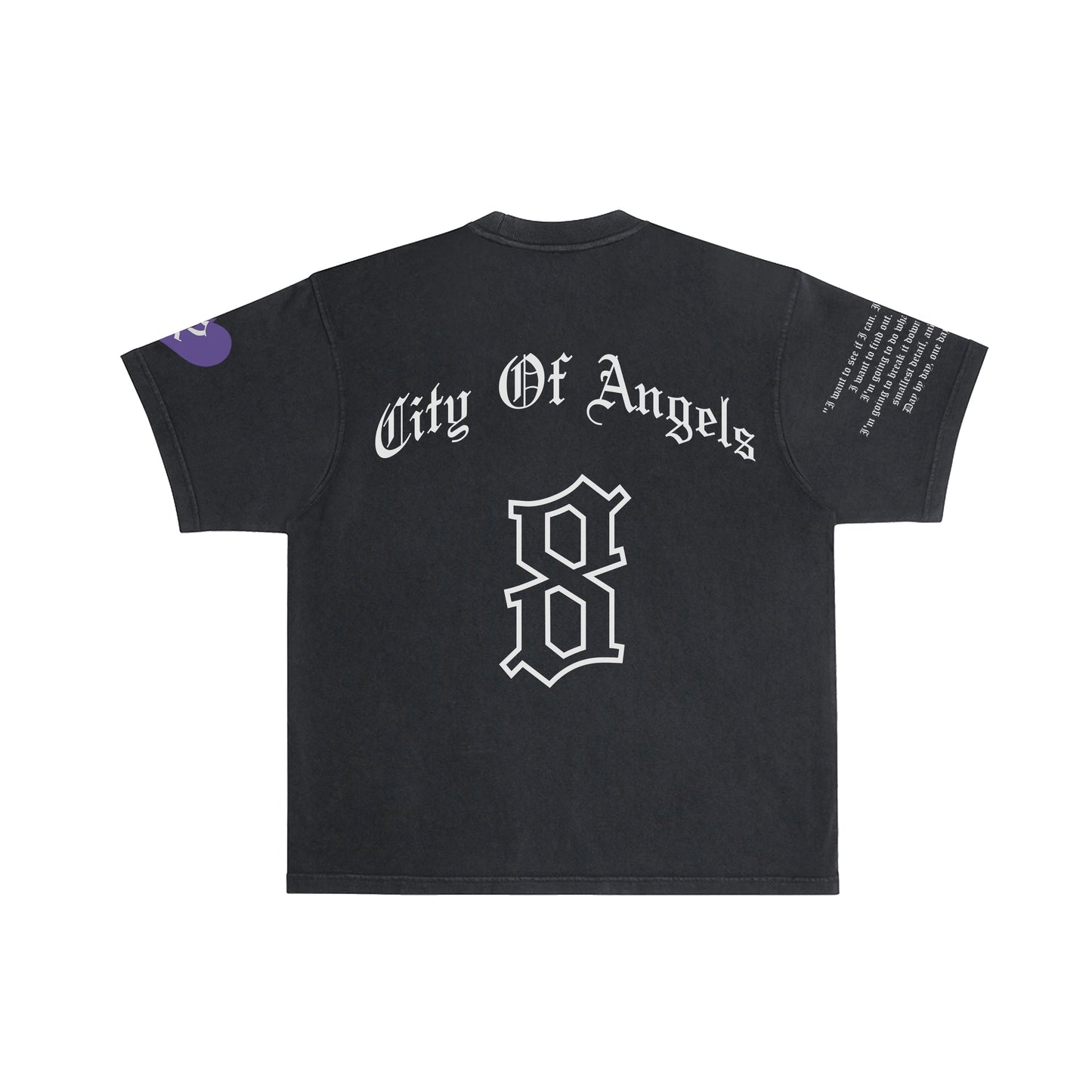 8/24 Puff Oversized Tee - Mamba Black