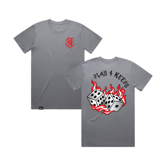 Play 4 Keeps Tee ver.2 - Charcoal